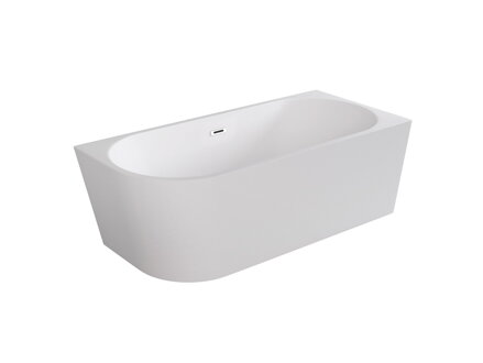 Besco ZOYA 170 VAŇA VOĽNE STOJACA 170x80 pravá, biela sanitárny akrylát, klik-klak čierny WAS-170-ZPC