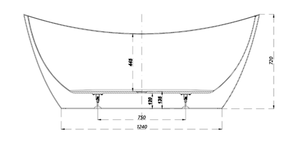 Cersanit ZEN DOUBLE OVAL 182x71 VAŇA VOĽNE STOJACA, biela S301-331