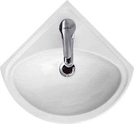Cersanit SIGMA UMÝVADLO ROHOVÉ 36,5 cm, keramické K11-0013