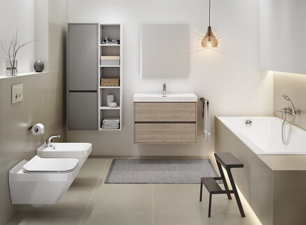 Cersanit CREA WC MISA ZÁVESNÁ BEZ SEDÁTKA, Clean On, 35x52x37,5 cm biela K114-016