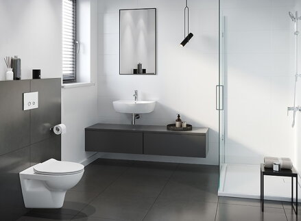 Cersanit PARVA WC MISA ZÁVESNÁ BEZ SEDÁTKA, Clean On, 51x36,5x34,5 cm biela K27-061