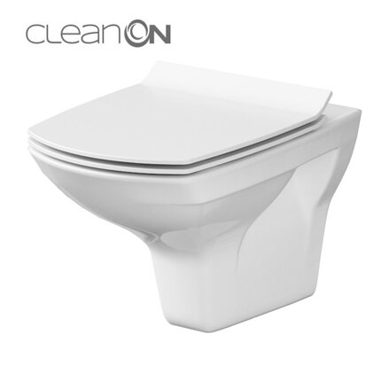Cersanit CARINA WC MISA ZÁVESNÁ BEZ SEDÁTKA 35x52,5 cm, Perfect Clean biela K31-046