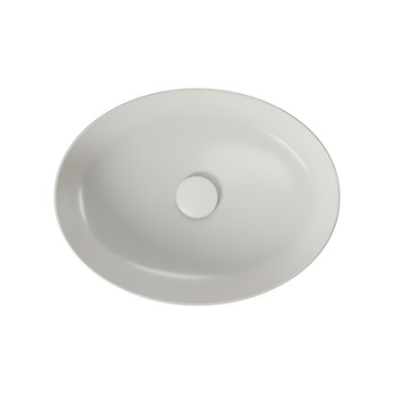 Cersanit LARGA ELIPSA UMÝVADLO NA DOSKU 50x38, sivá matná K677-047