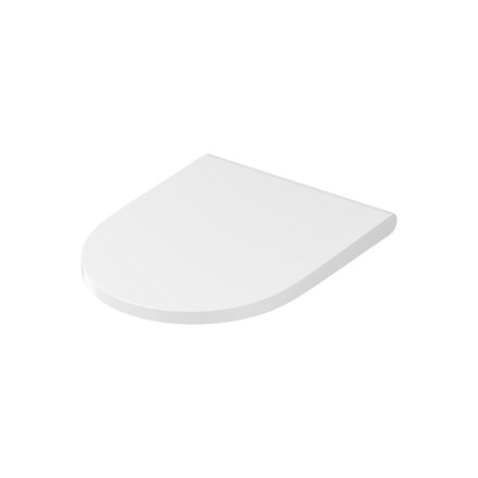 Cersanit LARGA OVAL SLIM SEDÁTKO DUROPLAST, ANTIBAKTERIÁLNE, Soft Close, Easy Off K98-0229