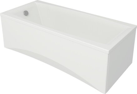 Cersanit VIRGO 180x80 VAŇA OBDĹŽNIKOVÁ akrylátová + nožičky, biela S301-103