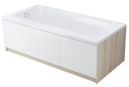 Cersanit SMART 170x80 VAŇA OBDĹŽNIKOVÁ akrylátová pravá + nožičky, biela S301-116