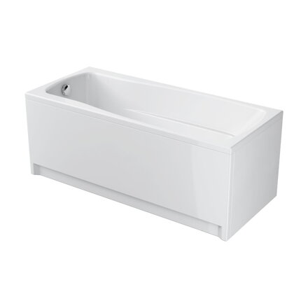 Cersanit LANA 160x70 VAŇA OBDĹŽNIKOVÁ ASYMETRICKÁ + nožičky, biela S301-162