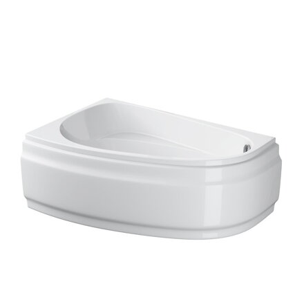 Cersanit JOANNA NEW 150x95 VAŇA ROHOVÁ ASYMETRICKÁ PRAVÁ + nožičky, biela S301-168
