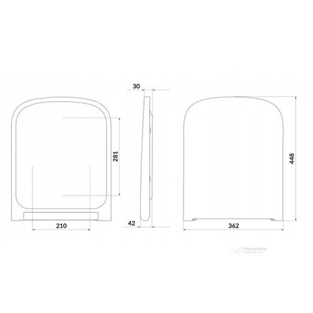 Cersanit AQUA SET B333 52 NÁDRŽ, WC MISA LARGA, DUROPLAST, Soft Close, Easy Off, TLAČIDLO ACCENTO SQUARE chróm S701-477