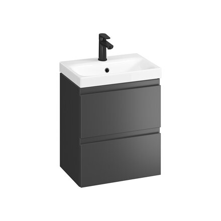 Cersanit MODUO SKRINKA SLIM 50x57 S UMÝVADLOM v demonte, antracit S801-470-DSM