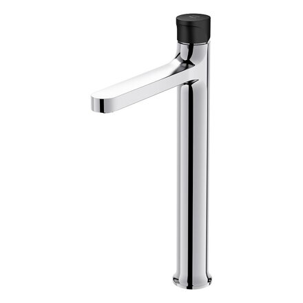 Cersanit INVERTO BATÉRIA UMÝVADLOVÁ VYSOKÁ 333 mm, chróm + čierna páčka S951-301
