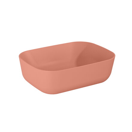RENI 46 UMÝVADLO NA DOSKU 45,5 cm, keramické, terra pink matná 146081