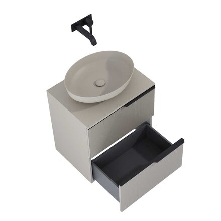 SOHO SKRINKA POD UMÝVADLO 60 cm, fume matná 168741