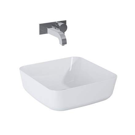 TURDA 39 UMÝVADLO NA DOSKU 39 cm, keramické, biela lesklá 145043