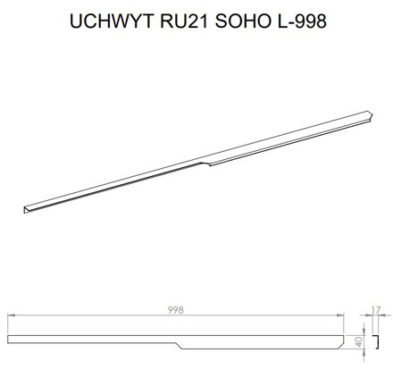 SOHO ÚCHYT 100 cm, chróm 168655