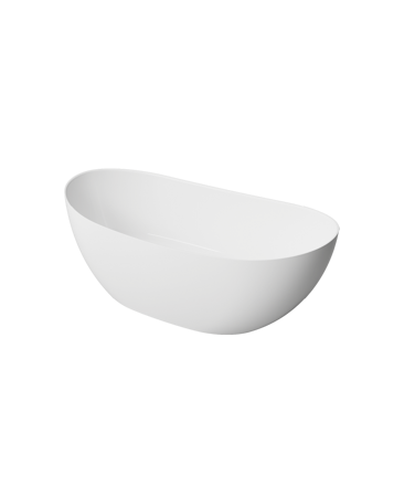 Emporia LUNA 158 VAŇA VOĽNE STOJACA 158x77, biela z liateho mramoru EMPORIA-LUNA0001