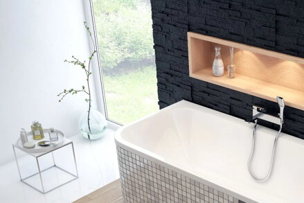 Excellent ARANA VAŇA OBDĹŽNIKOVÁ 179x84,5, biela akrylátová WAEX.ARA18WH
