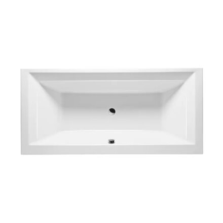 Excellent CROWN GRAND VAŇA OBDĹŽNIKOVÁ, 189,5x90, biela akrylátová WAEX.CRG19WH