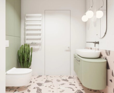 Excellent METEOR 85 KÚPEĽŇOVÝ RADIÁTOR, 85x50 cm, biela matná GREX.ME85.WH