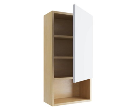 Excellent TUTO SKRINKA ZÁVESNÁ VRCHNÁ 40 cm, pravá dub/biela MLEX.0107.400.BLWH