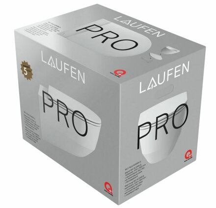 Laufen Pro ZÁVESNÉ WC S DOSKOU SLIM, SKLÁPANÍM SOFTCLOSE, biele H8669530000001