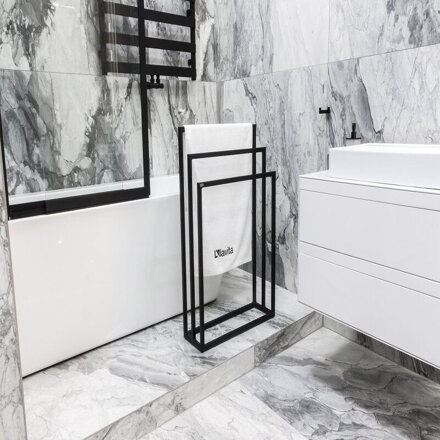 LaVita HALMAHERA BLACK MAT 85x60 STOJAN NA UTERÁKY, čierny