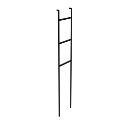 LaVita BOHOL BLACK MAT 1440x45 STOJAN NA UTERÁKY, čierny