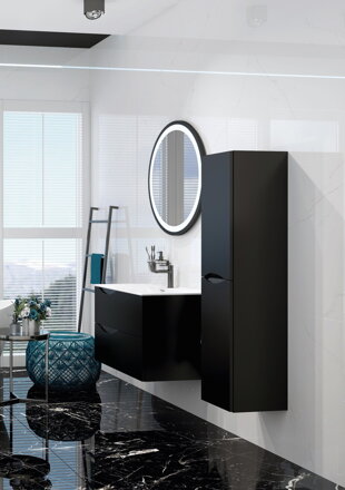 LaVita KOLORADO BLACK MAT 80 SKRINKA POD UMÝVADLO 80 cm, čierna matná