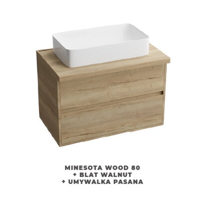 LaVita DOSKA NA SKRINKU WALNUT 80x47 cm, hr. 3,8 cm, orech