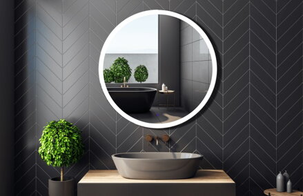 LaVita LOTIS 80 ZRKADLO OKRÚHLE S OSVETLENÍM 80 cm
