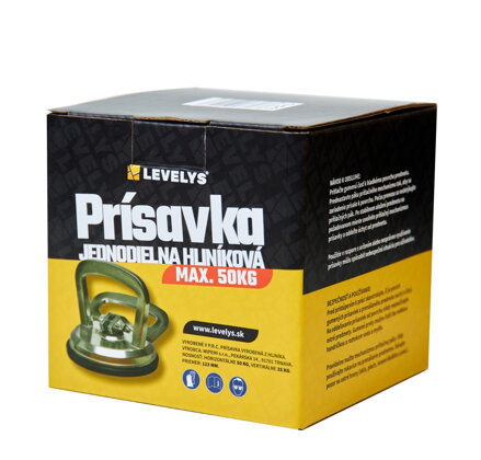 LEVELYS PRÍSAVKA JEDNODIELNA MAX. 50 KG, hliníková PJH5002