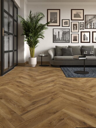 VILLE 4V HERRINGBONE 63270 Dub Tarragona laminátová podlaha
