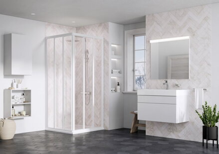 Ravak SPRCHOVÝ KÚT ASRV3-75 198 satin + pearl 15V30UR211