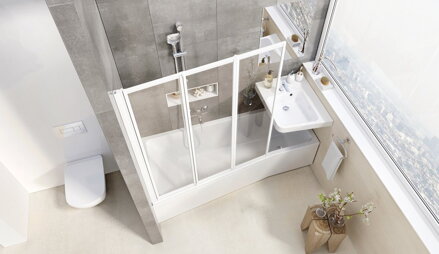 Ravak VAŇA ASYMETRICKÁ BE HAPPY II 160x75 L snowwhite C961000000