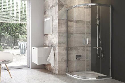 Ravak SPRCHOVÝ KÚT BLCP4-80 satin + transparent 3B240U00Z1