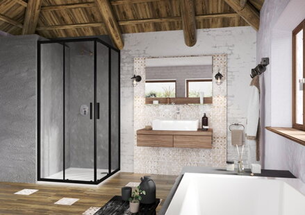 Ravak SPRCHOVÝ KÚT BLSRV2-80 bright alu + transparent X1LM40C00Z1