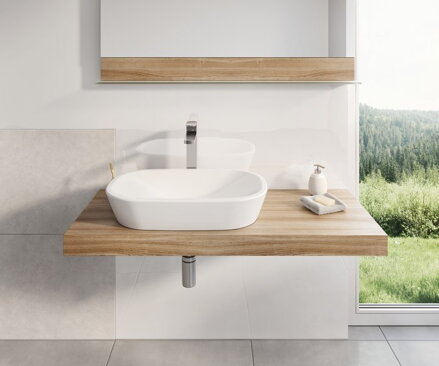 Ravak UMÝVADLO Ceramic 600 O keramické white XJX01160001