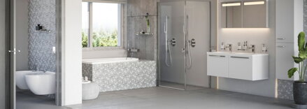 Ravak VODOVODNÁ BATÉRIA CR 064.00 Termostatická podomietková Chrome sprchová bez prepínača X070095