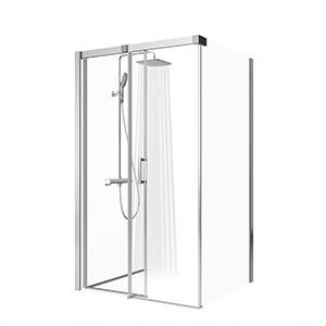 Ravak SPRCHOVÉ DVERE MSD2-120 L white + transparent 0WLG0100Z1