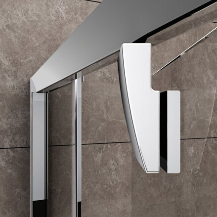 Ravak SPRCHOVÉ DVERE PDOP1-80 black + transparent 03G40300Z1
