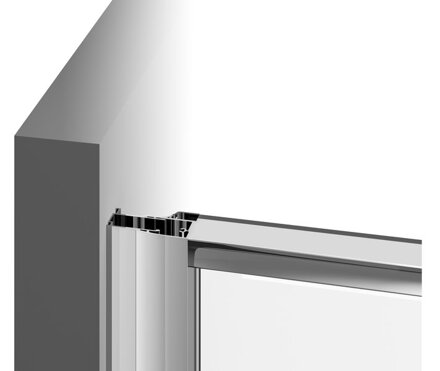 Ravak SPRCHOVÉ DVERE PDOP1-80 black + transparent 03G40300Z1