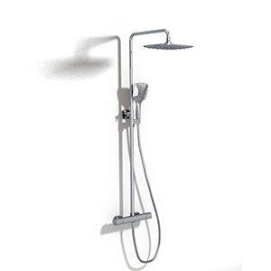 Ravak TE 093.00 / 150 SPRCHOVÝ STĹP TERMO 300, s termost. batériou a sprch. setom X070099