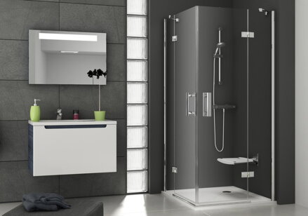 Ravak SPRCHOVÝ KÚT SMSRV4-80 chróm + transparent 1SV44A00Z1