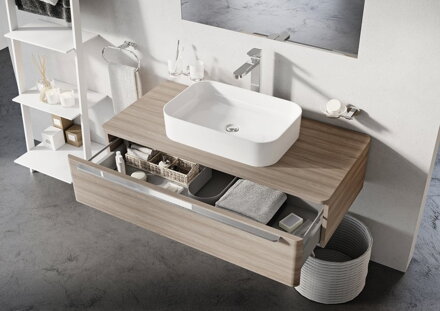 Ravak UMÝVADLO Ceramic 550 R Slim keramické white XJX01155002