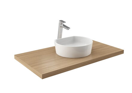 Ravak UMÝVADLO MOON 1C white bez prepadu XJN01300001