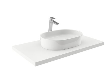 Ravak UMÝVADLO MOON 2 white bez prepadu XJN01300002