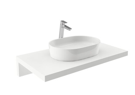 Ravak UMÝVADLO MOON 2 white bez prepadu XJN01300002