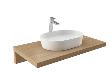 Ravak UMÝVADLO MOON 2 white bez prepadu XJN01300002