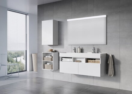 Ravak UMÝVADLO Natural Duo 1200 white bez prepadu s otvorom XJO01212000