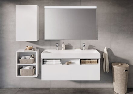 Ravak UMÝVADLO Natural Duo 1200 white bez prepadu s otvorom XJO01212000